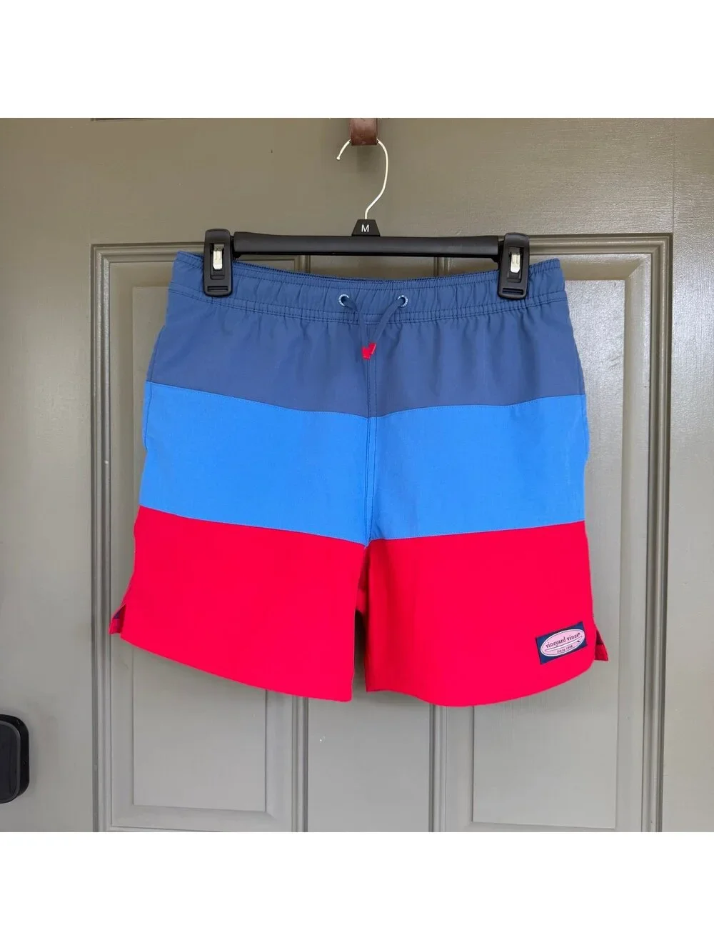 Vineyard Vines Chappy Colorblock Swim Trunks Boys Youth Large
